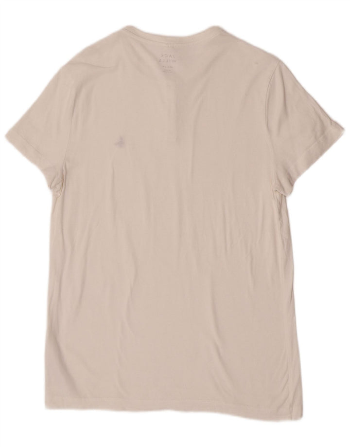 Jack Wills T-Shirt Homme Blanc Moyen Coton