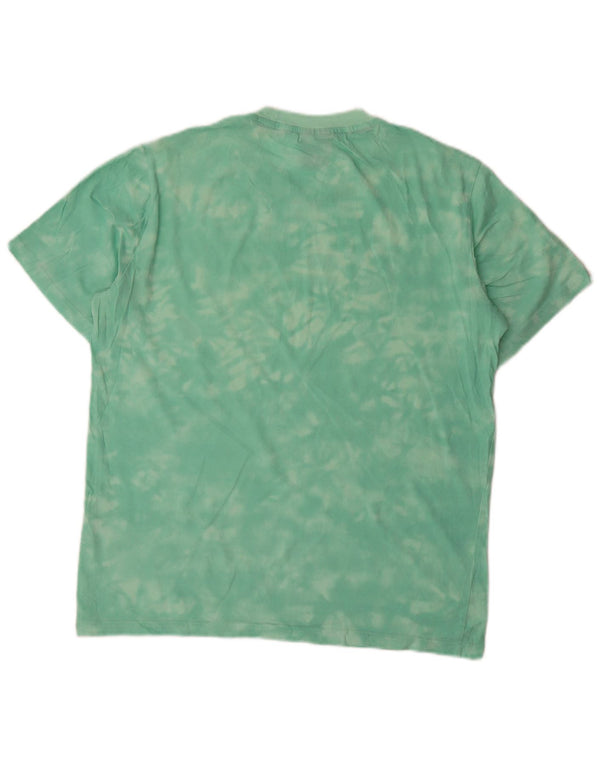 Champion T-Shirt Graphique Homme Petit Vert Tie Dye