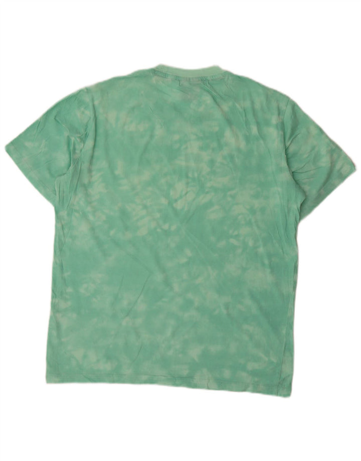 Champion T-Shirt Graphique Homme Petit Vert Tie Dye
