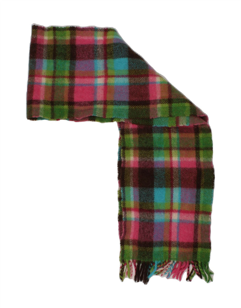 AVOCA Womens Rectangle Scarf One Size Multicoloured Plaid New Wool Classic Vintage Avoca and Second-Hand Avoca from Messina Hembry 