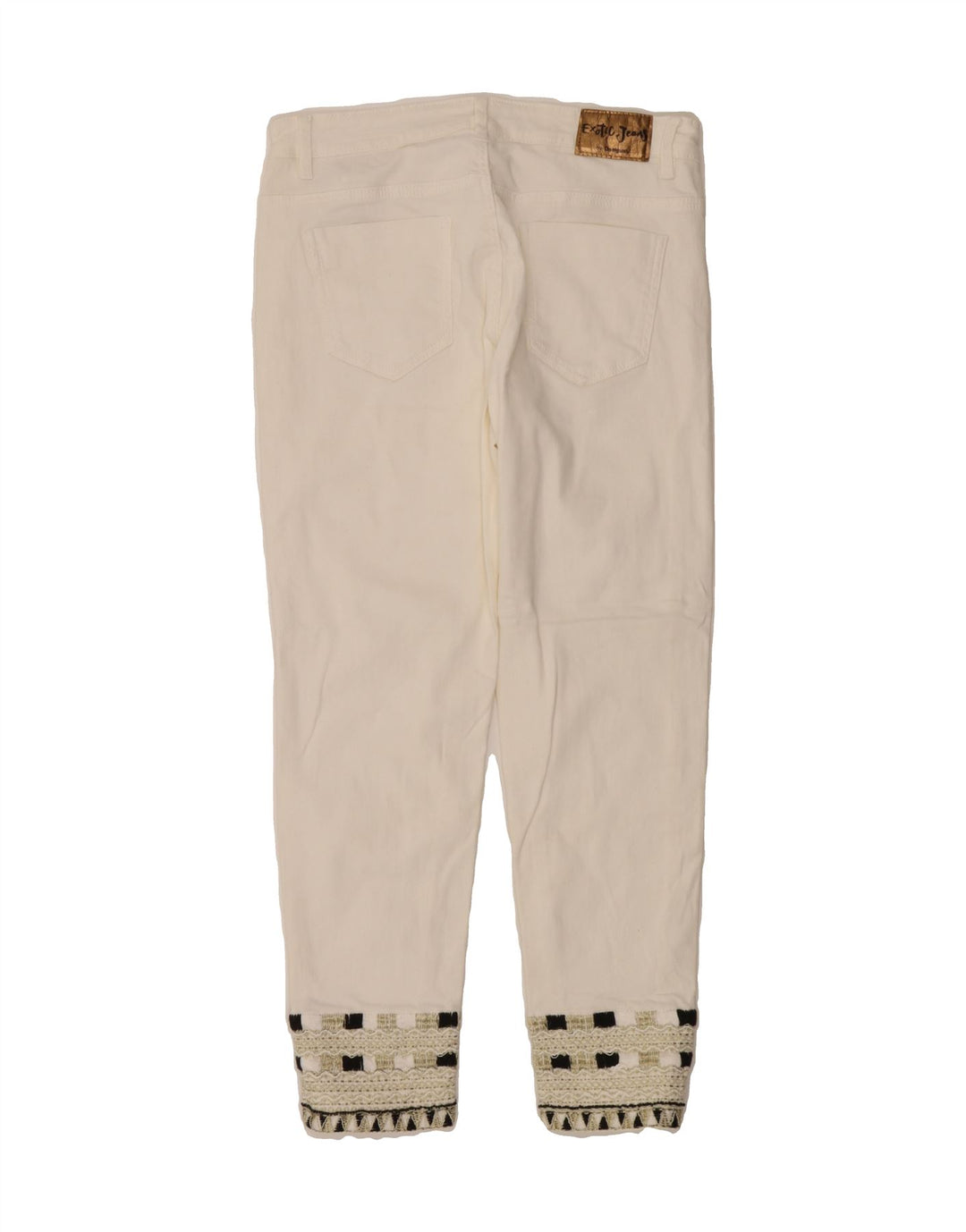 DESIGUAL Womens Slim Jeans W32 L27 White Cotton Vintage Desigual and Second-Hand Desigual from Messina Hembry 