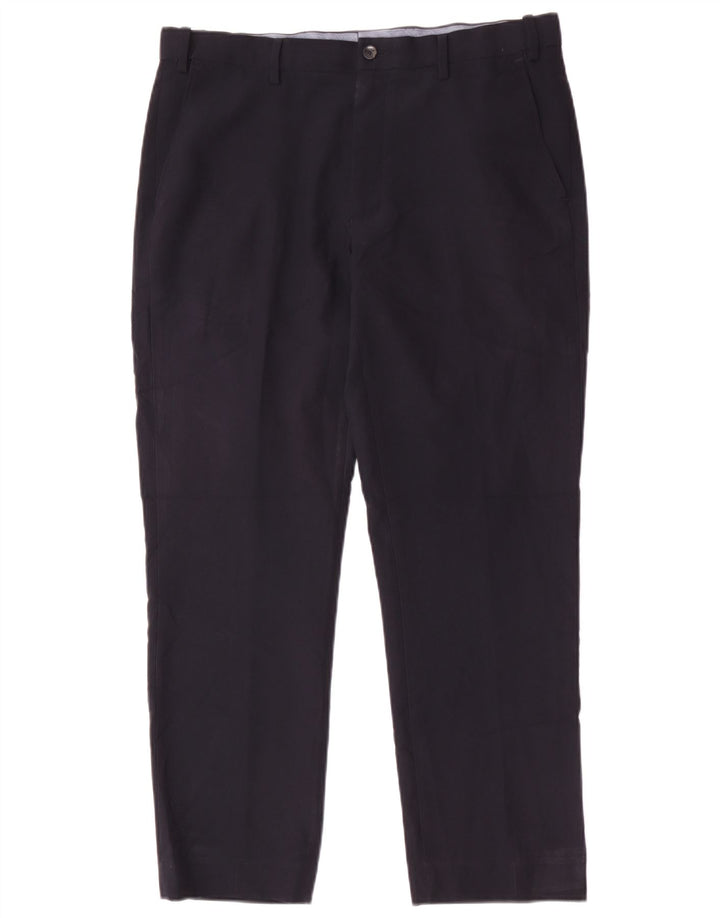 Marks & Spencer Pantalon Chino Regular Homme W34 L29 Bleu Marine Polyester