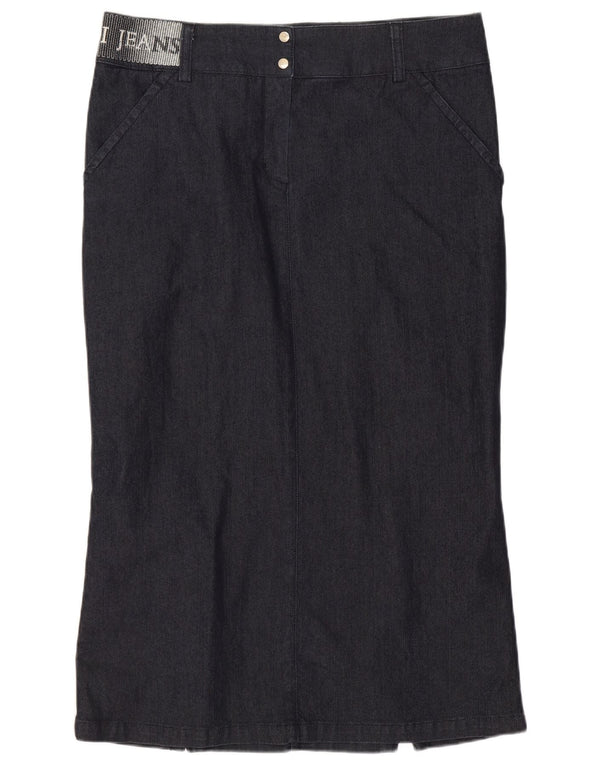 Trussardi Femme Jupe Trompette En Jean IT 44 Medium W30 Bleu Marine Coton