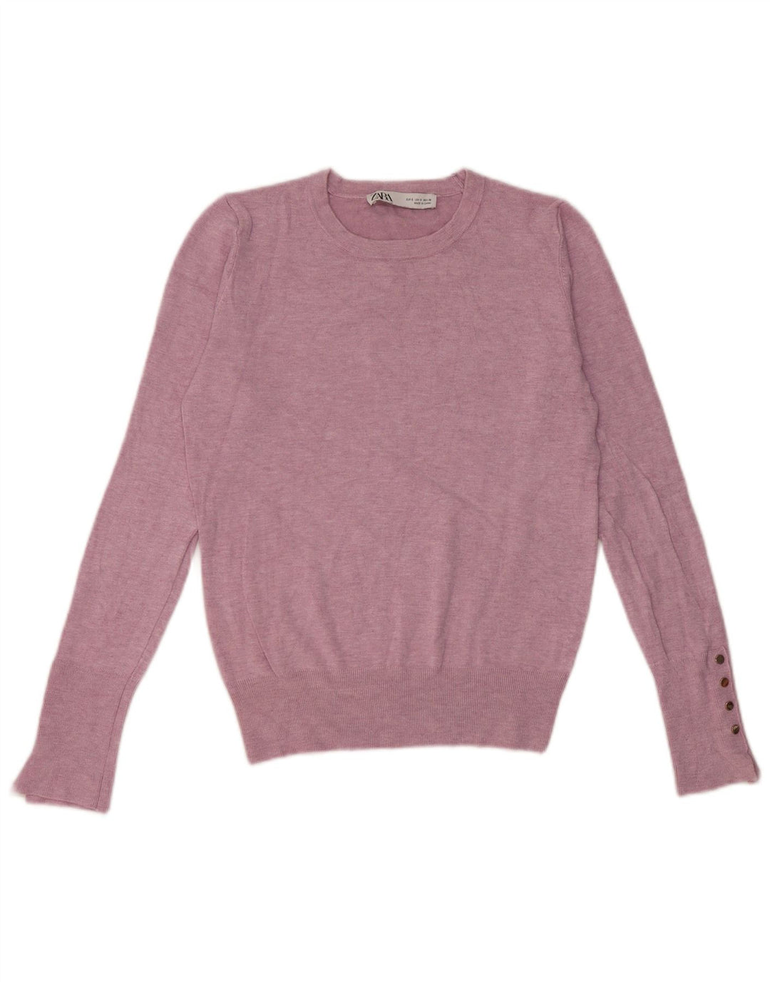 Zara Pull ras du cou pour femme UK 8 Small Rose