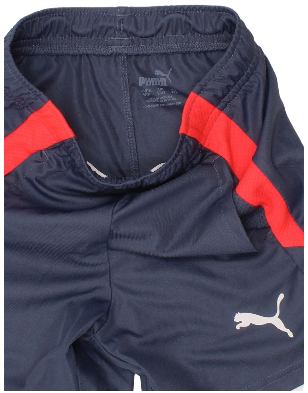 Puma Short de sport garçon 5-6 ans Bleu marine Colourblock Polyester