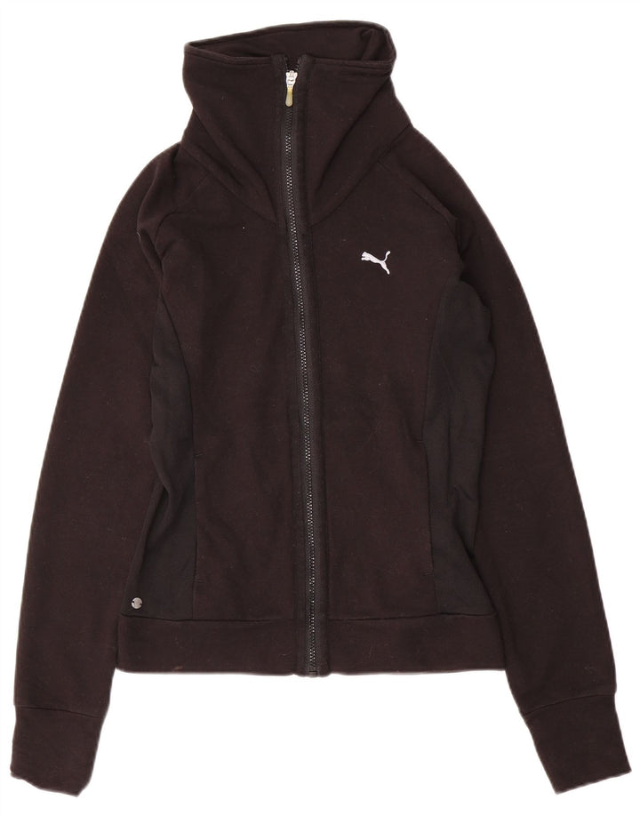 PUMA Veste de survêtement pour femme UK 8 Small Noir Coton