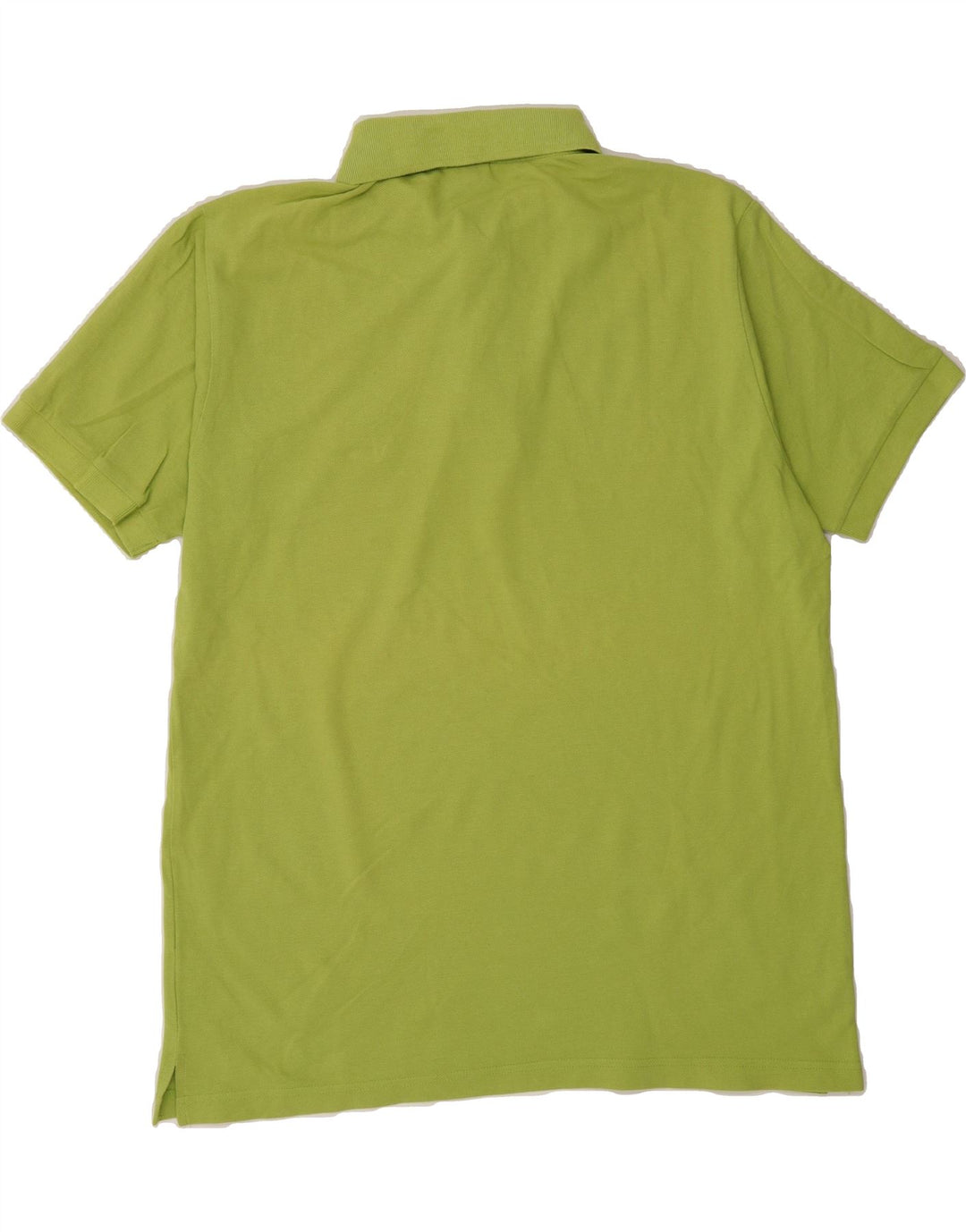 SPALDING Mens Polo Shirt Large Green Cotton Vintage Spalding and Second-Hand Spalding from Messina Hembry 