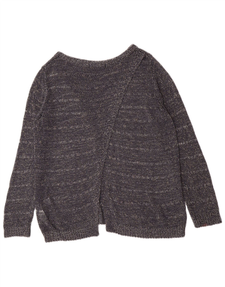 Marks & Spencer Pull col bateau pour femme UK 12 Bleu marine moyen