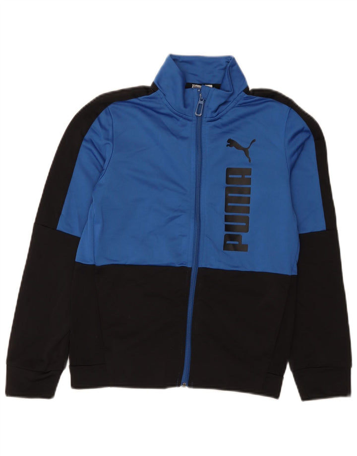Puma Veste de Survêtement Graphique Garçon 9-10 Ans Bleu Colorblock