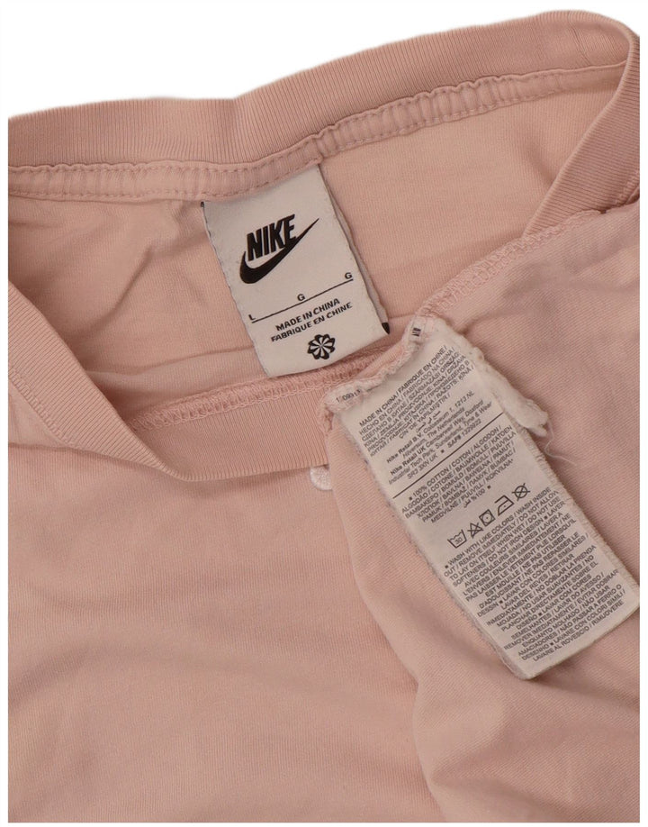 Nike T-Shirt Homme Grand Rose Coton