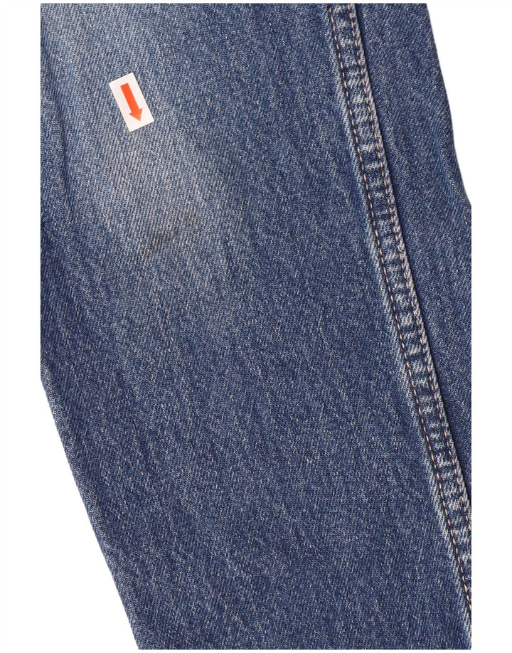 FAT FACE Jean Mom Jean Slim vieilli pour femme UK 6 XS W26 L26 Bleu Coton