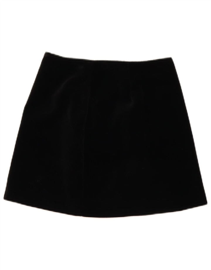 Moda Dossier Mini jupe en velours côtelé pour femme IT 42 Medium W28 Noir
