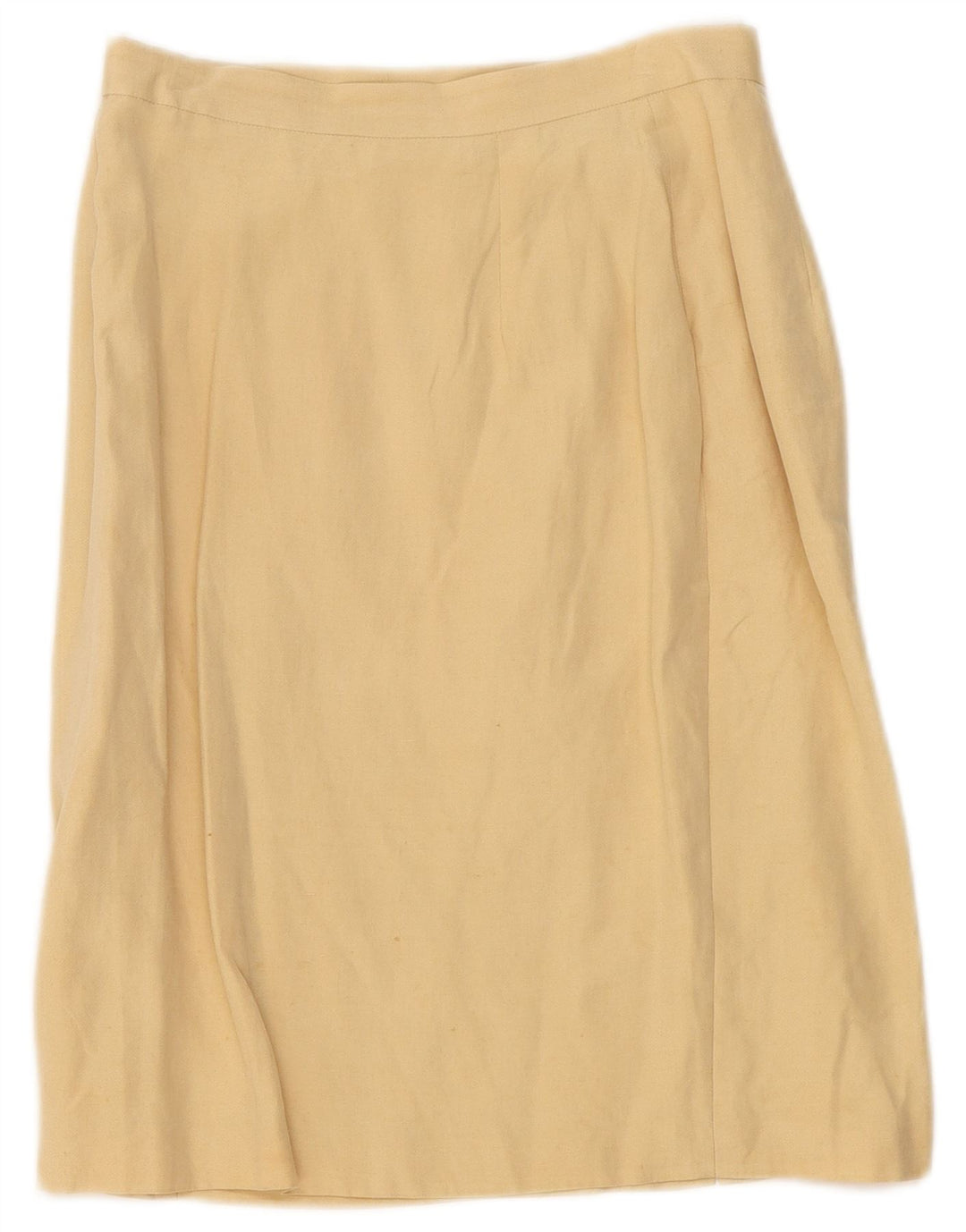 Marks & Spencer Jupe trapèze pour femme UK 12 Medium W28 Soie beige