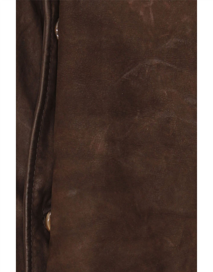 Veste en cuir homme vintage IT 48 Cuir marron moyen