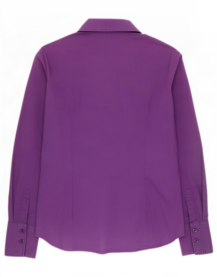 Benetton Chemise Pull Femme UK 12 Violet Moyen