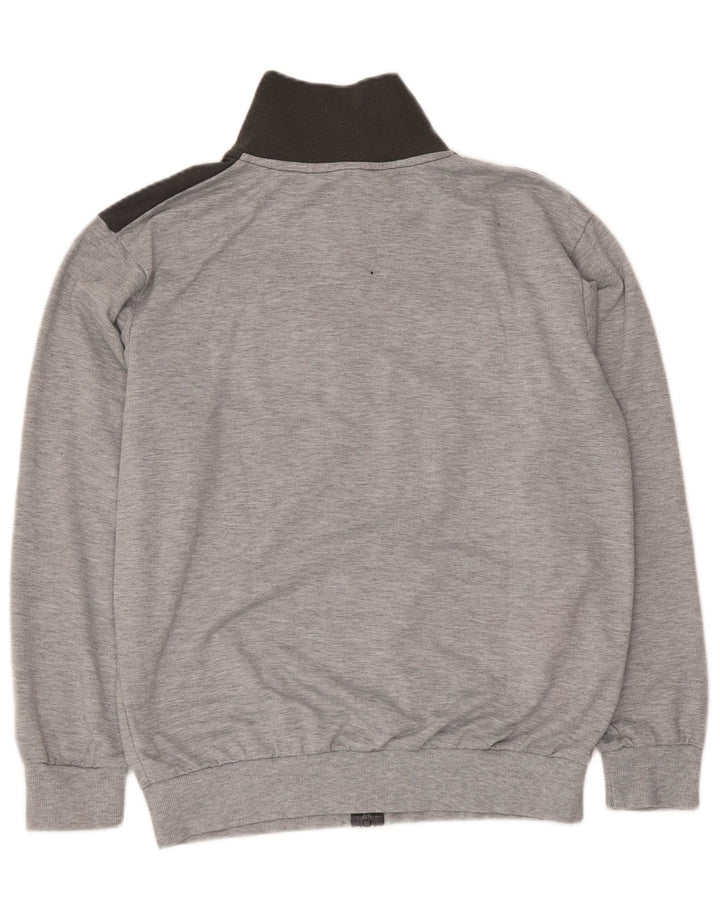 Kappa Veste de Survêtement Homme Gris Moyen Polyester Colorblock