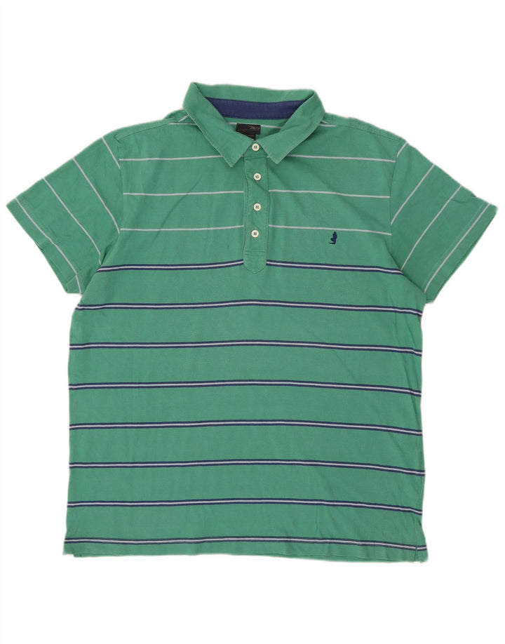 MARLBORO CLASSICS Polo Homme 2XL Vert Rayé Coton