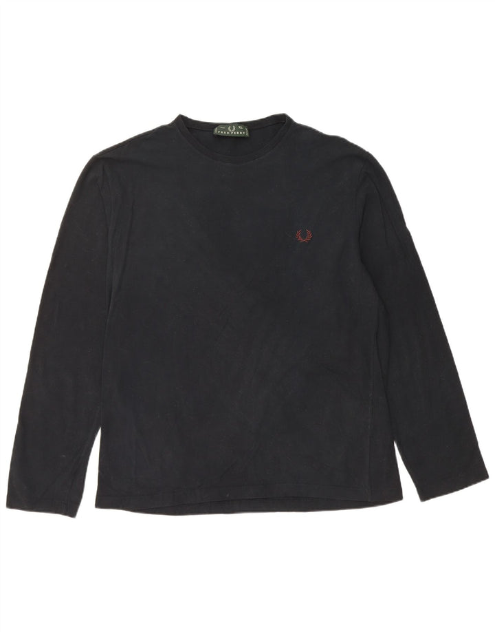 FRED PERRY Haut Homme Manches Longues XL Noir Coton