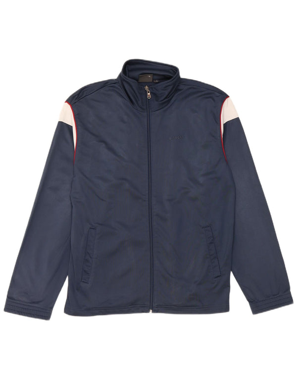 Diadora Veste de survêtement pour homme UK 36 Small Bleu marine Colourblock