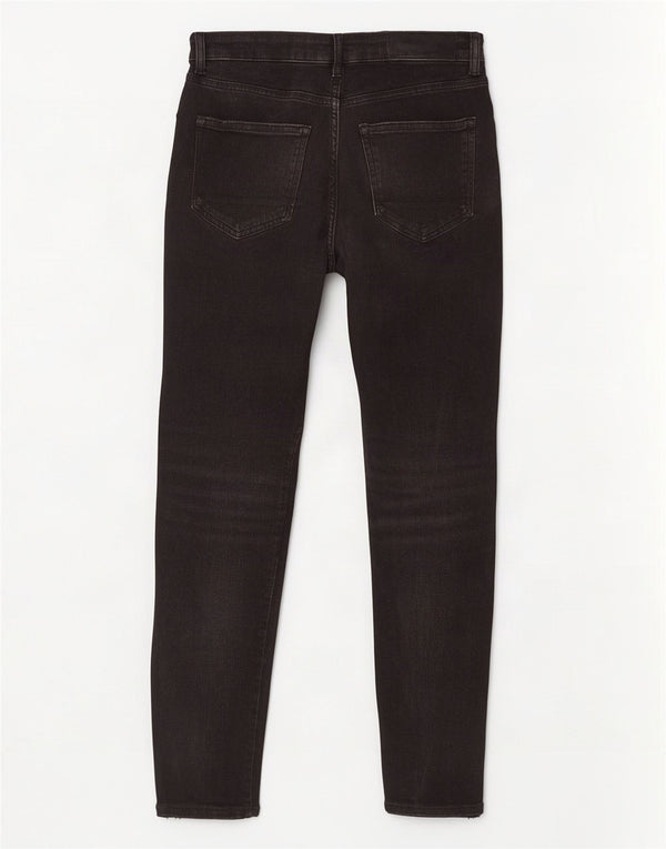 Zara Jean skinny en détresse pour homme EU 40 Medium W31 L30 Coton noir