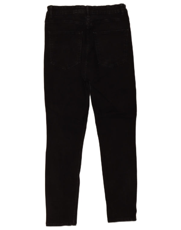 Zara Jean skinny court pour femme EU 42 Large W32 L26 Coton noir