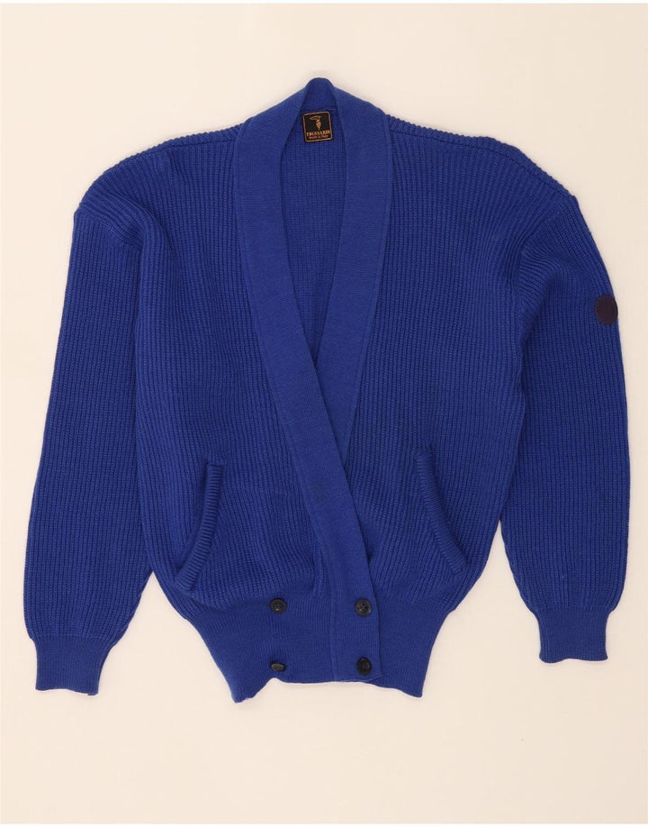 TRUSSARDI Womens Cardigan Sweater IT 40 Small Blue Vintage Trussardi and Second-Hand Trussardi from Messina Hembry 