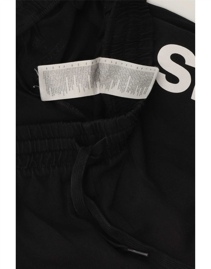 Adidas Short de sport graphique pour homme en coton noir moyen