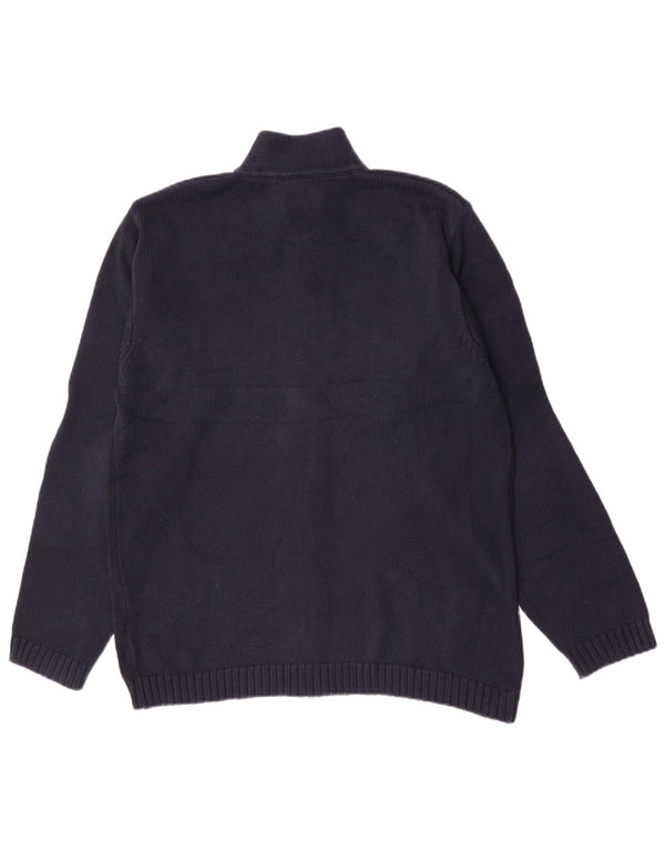 Gant Cardigan Homme Pull Large Bleu Marine Coton