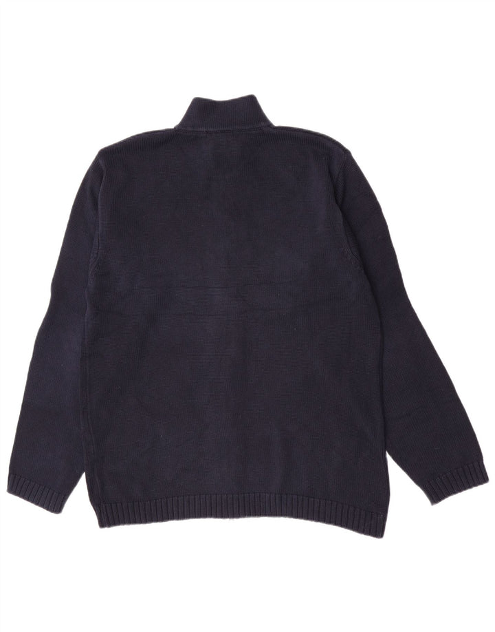 Gant Cardigan Homme Pull Large Bleu Marine Coton