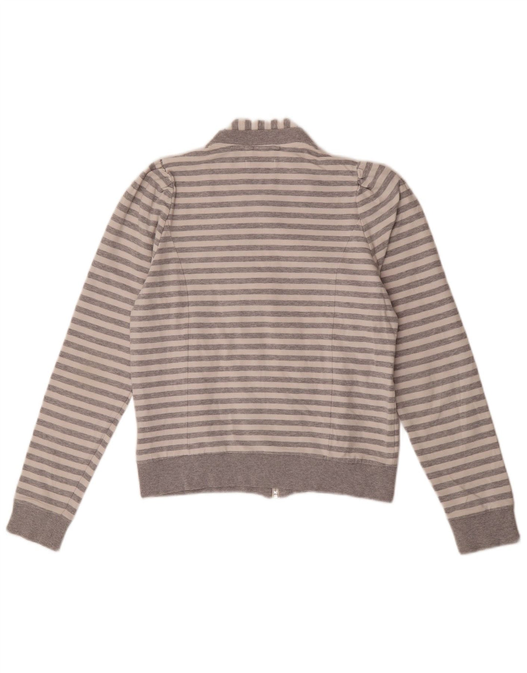 Adidas Veste de survêtement graphique pour femme IT 44 en coton rayé gris moyen
