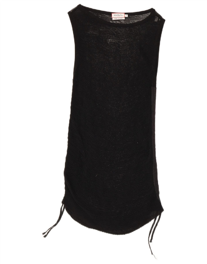 Max & Co. Débardeur slim transparent pour femme UK 12 Noir moyen