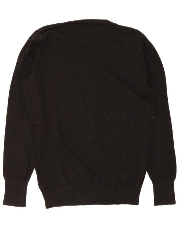 Diesel Pull col V pour homme en coton noir Large