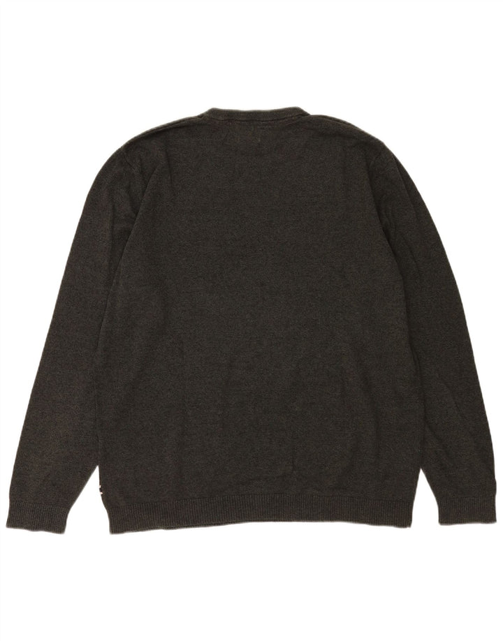 Jack & Jones Pull à col rond pour homme 2XL Gris Coton