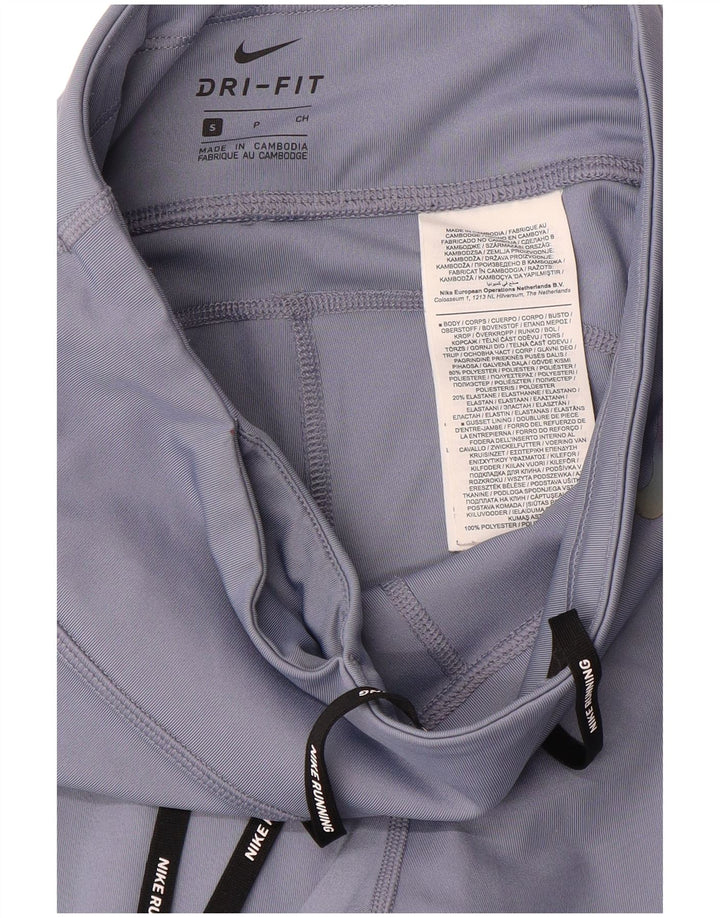 Nike Leggings Femme UK 10 Petit Violet Polyester