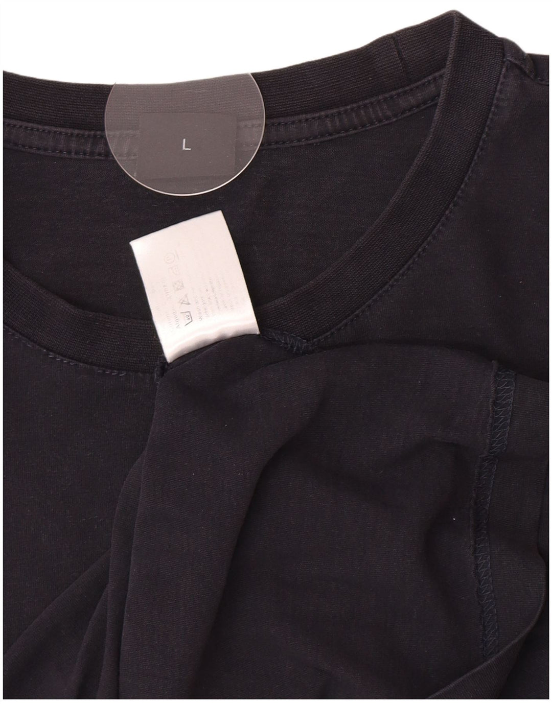 Hugo Boss Femme T-Shirt Top Large Noir Coton