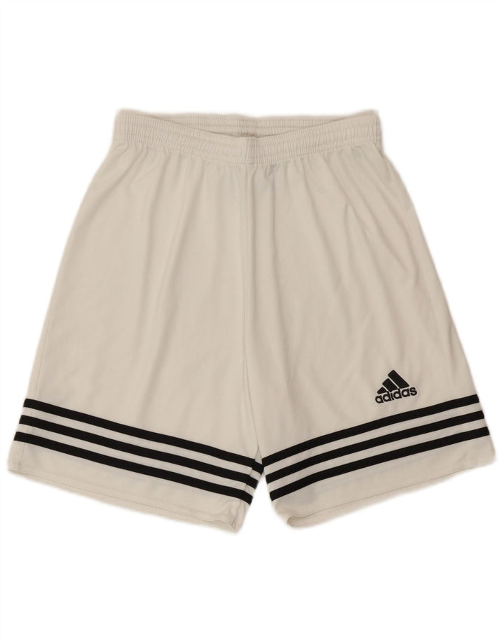 Adidas Short de sport Climalite pour homme Petit Blanc Polyester