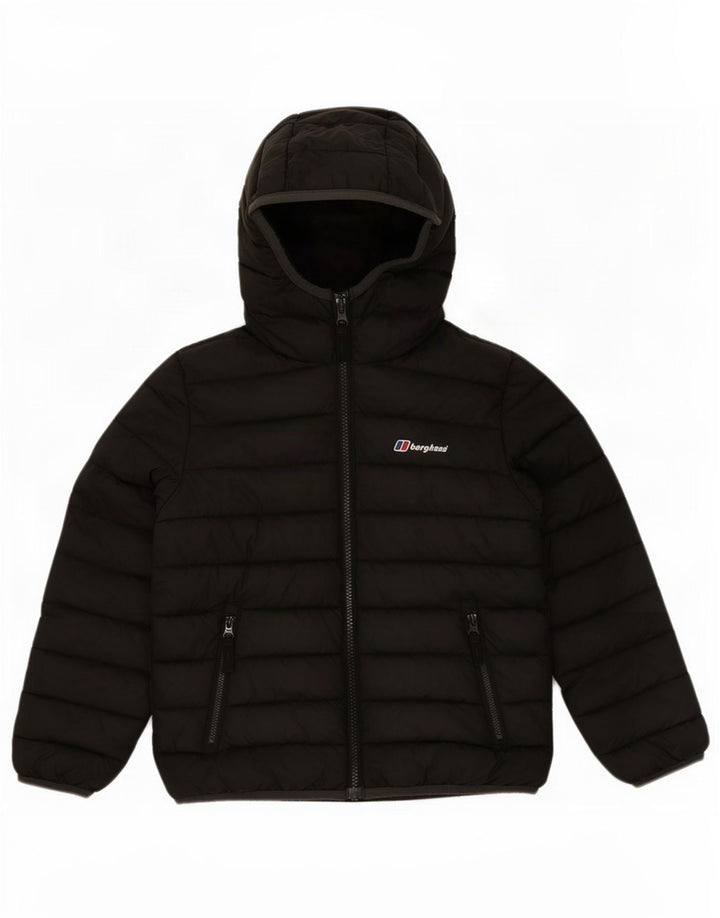 Berghaus Veste matelassée à capuche garçon 6-7 ans Noir Polyester
