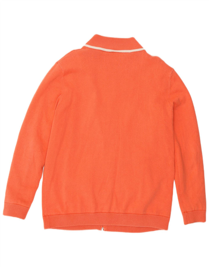 Lacoste Femme Survêtement Top Veste Taille 46 XL Orange Coton