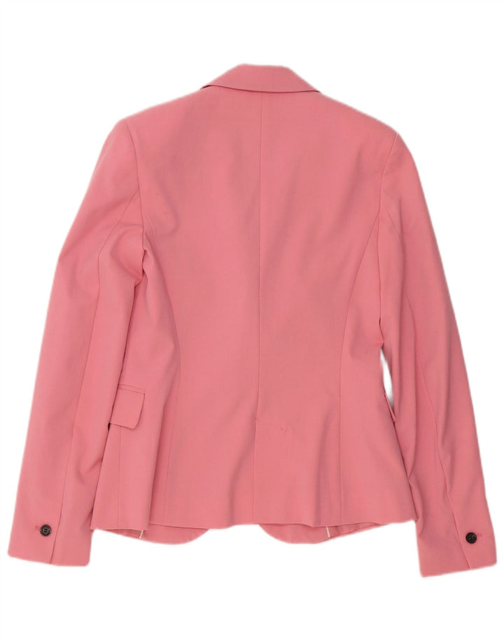 Zara Veste Blazer 1 Bouton Femme EU 34 2XS Rose Polyester