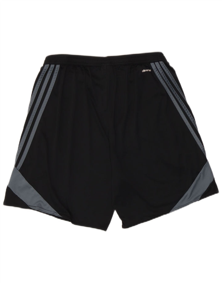 Adidas Short de sport Climalite pour homme en polyester color block Noir Taille L