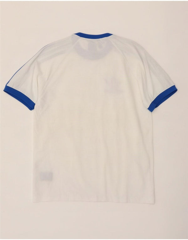 Adidas T-Shirt Homme Blanc Moyen Coton