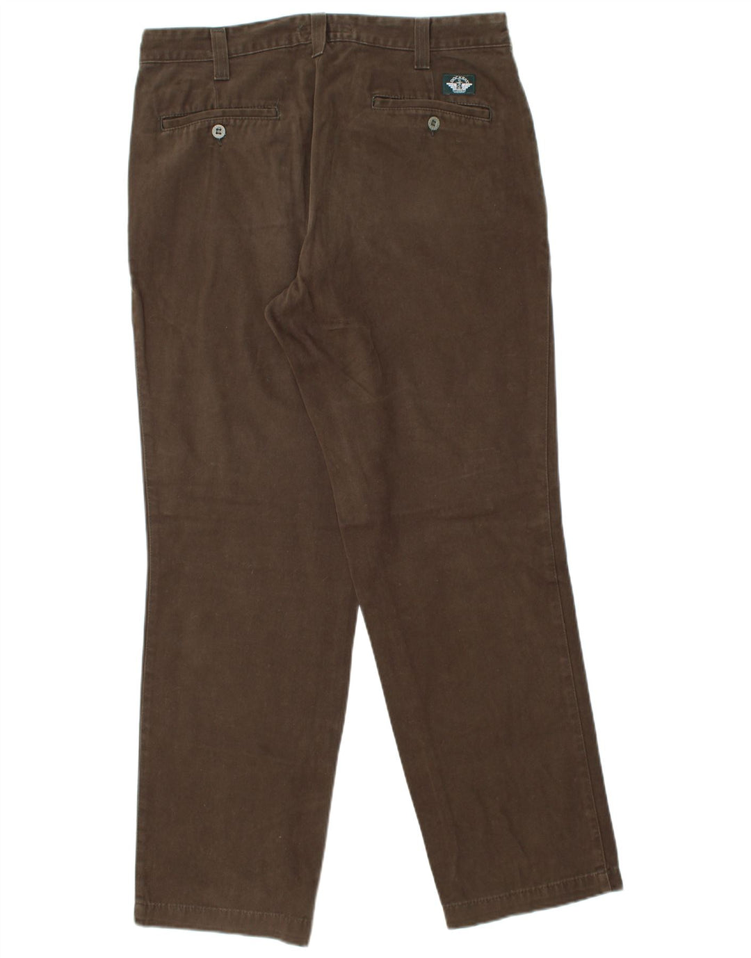 DOCKERS Pantalon Chino Droit Homme W34 L32 Marron Coton