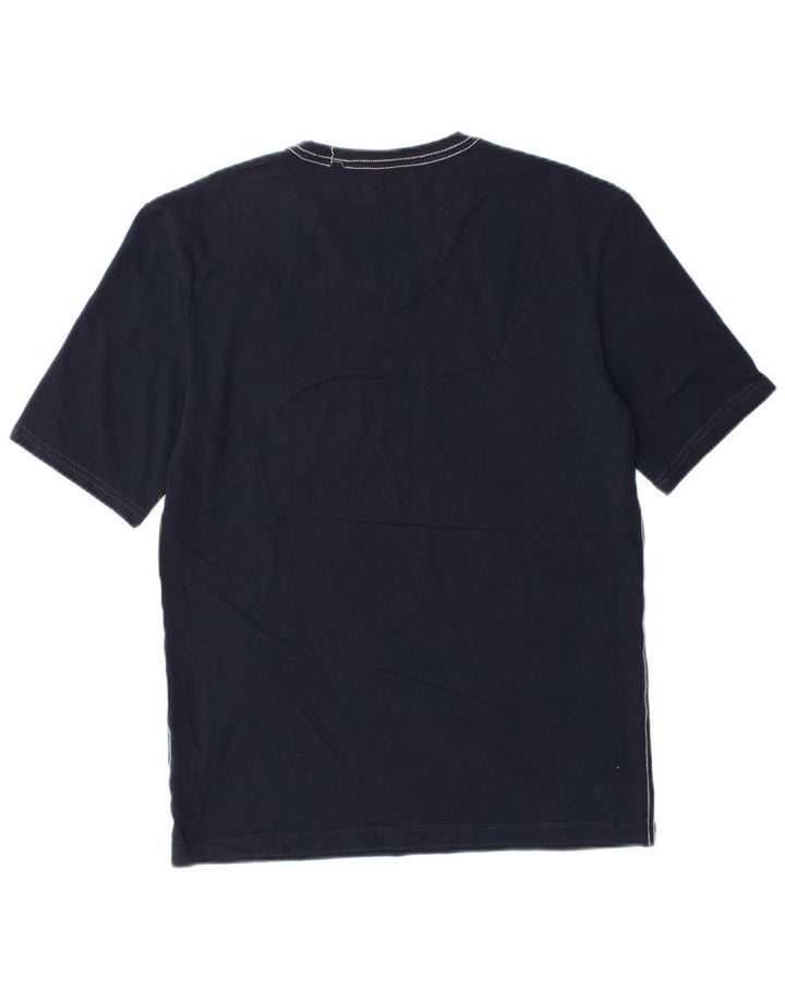 Guess T-Shirt Graphique Homme Bleu Marine Moyen Coton