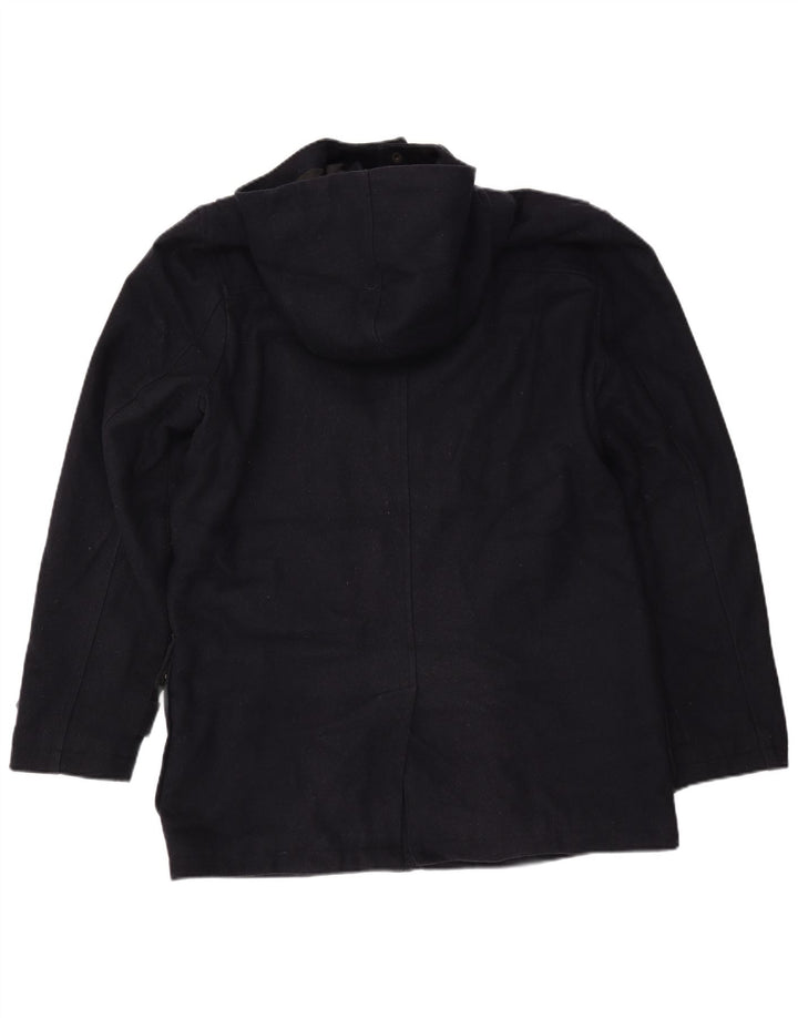 CEDARWOOD STATE Duffle-coat à capuche pour homme UK 40 Large Bleu Marine Polyester