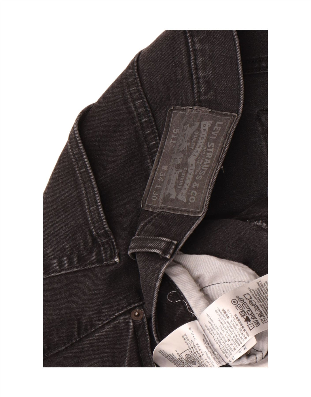Levi's Jean Slim 511 Homme W34 L30 Noir Coton