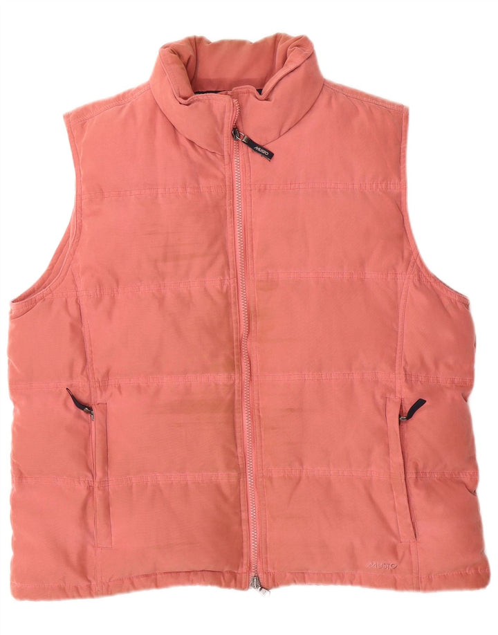 Musto Gilet rembourré pour femme UK 16 Large Rose Polyester