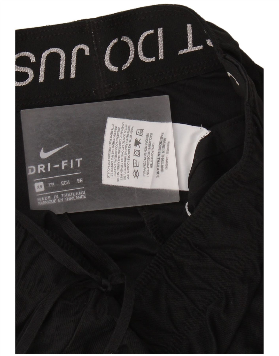 NIKE Short de sport Dri Fit pour femme UK 6 XS Noir Polyester
