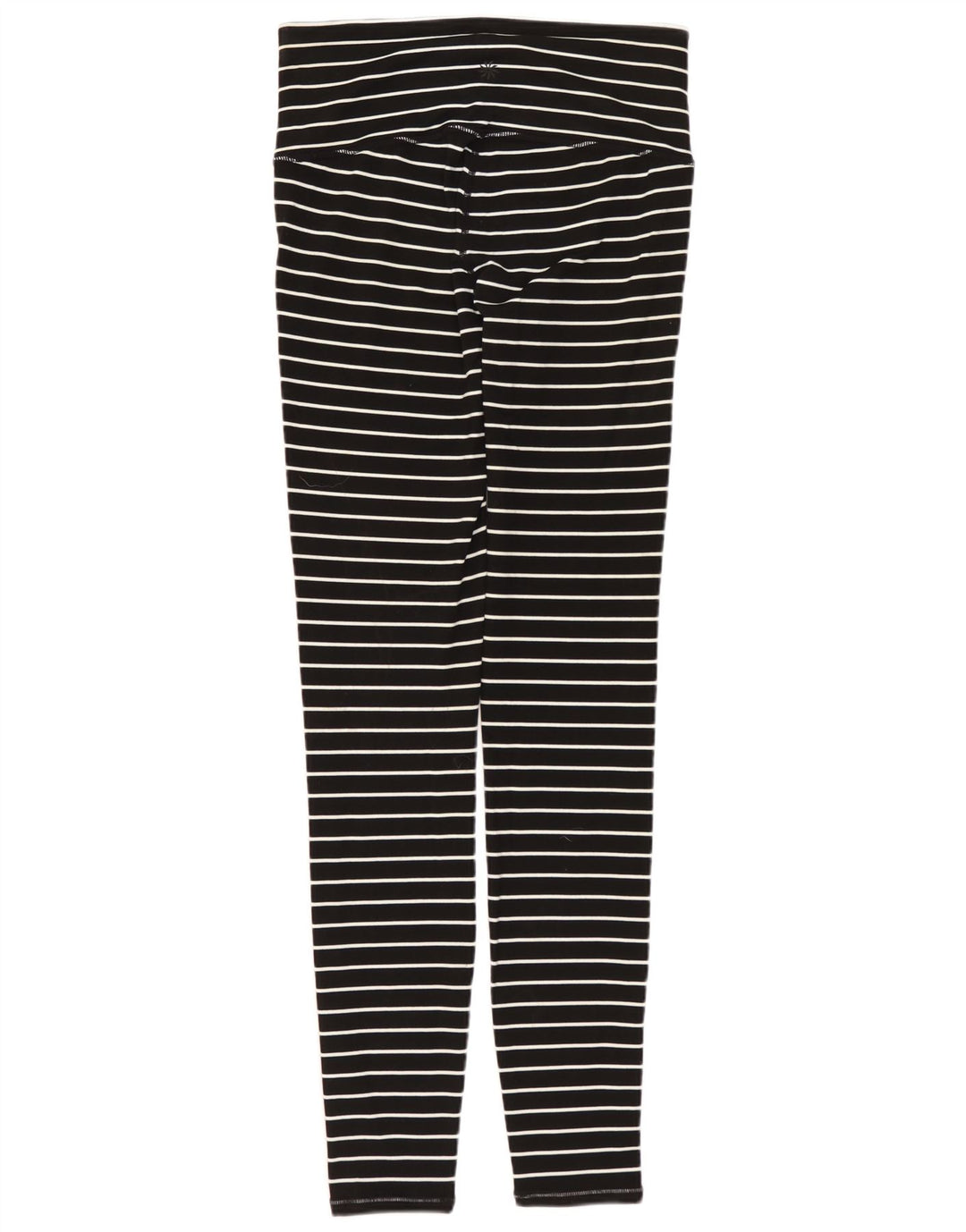 ATHLETA Leggings Femme UK 6 XS Nylon Rayé Noir