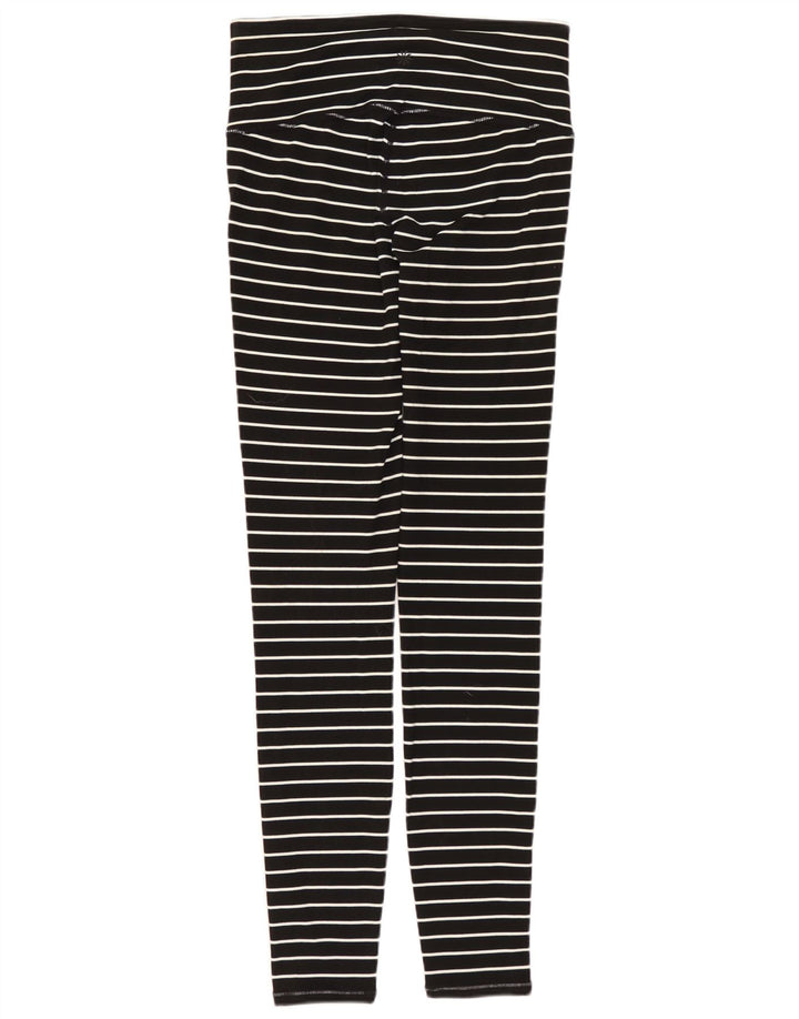 ATHLETA Leggings Femme UK 6 XS Nylon Rayé Noir