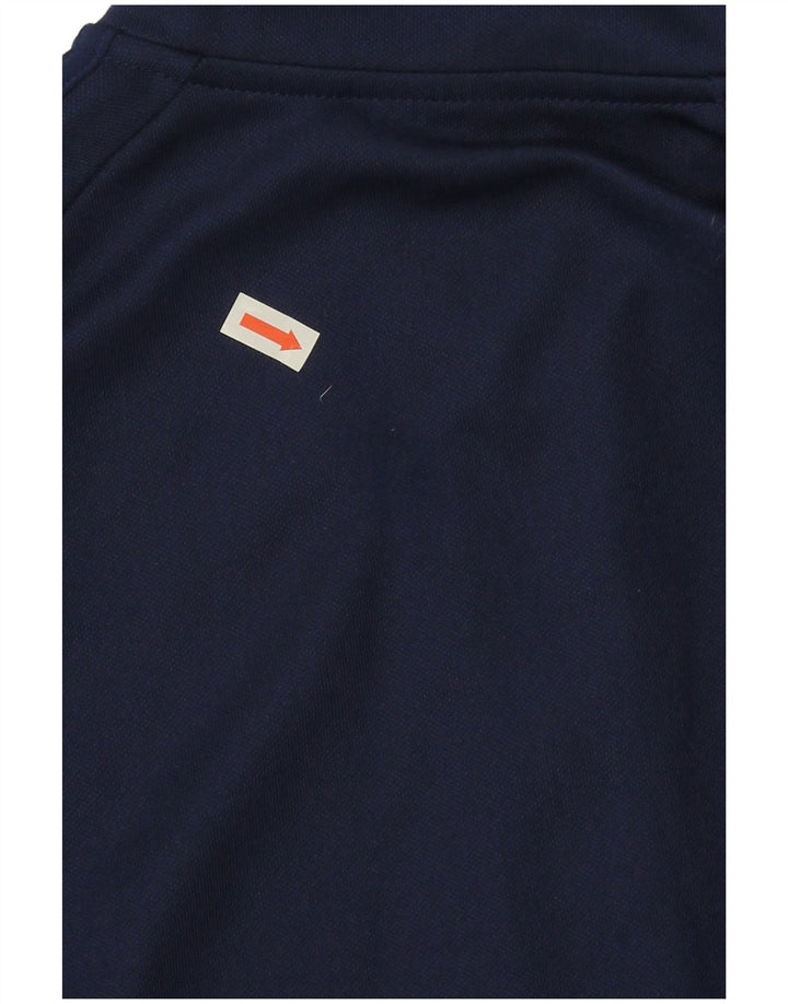 Adidas Climalite Pull à col zippé pour homme Bleu marine Taille S